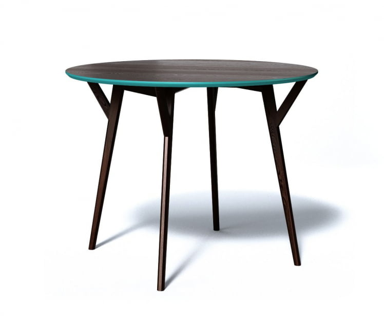 Обеденный стол CIRCLE (Дуб венге/бирюзовый)_0
