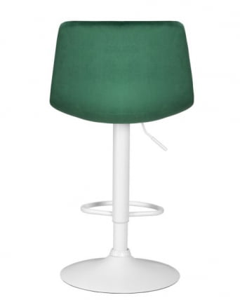 Стул барный DOBRIN TAILOR WHITE (зеленый велюр (MJ9-88)) 2 шт_5