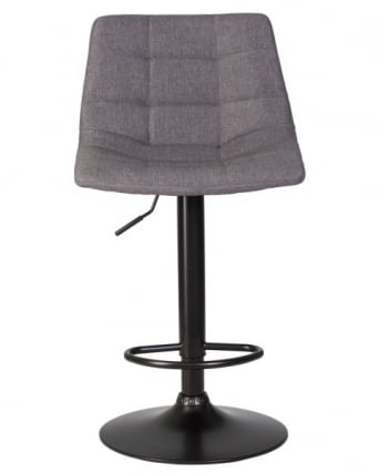 Стул барный DOBRIN TAILOR BLACK (серая ткань (188-55)) 2 шт_6