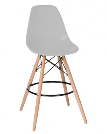 Стул барный DOBRIN DSW BAR (ножки светлый бук, цвет сиденья светло-серый (GR-01)) 2 шт_1