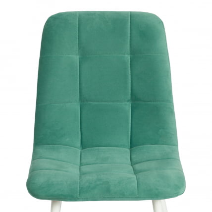 Стул CХИЛЛЙ МАКС Велюр/металл , 45 х 54 х 90 см , бирюзово-зеленый/белый / CHILLY MAX_5