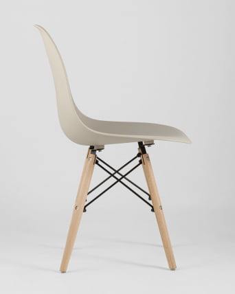 Стул Еамес Стйле ДСВ бежевый 4 шт. комплект (разборный каркас) / Eames Style DSW_6