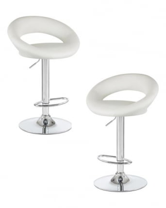 Стул барный DOBRIN MIRA (белый) 2 шт_0