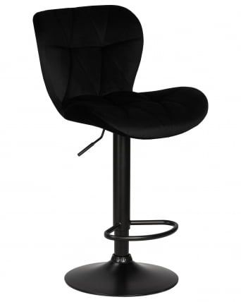 Стул барный DOBRIN BARNY BLACK (черный велюр (MJ9-101))_0