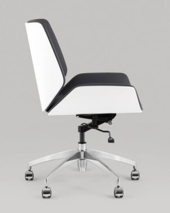 Кресло офисное TopChairs Crown SN экокожа серо-голубой_3