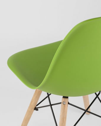 Стул Еамес Стйле ДСВ зеленый 4 шт. комплект (разборный каркас) / Eames Style DSW_8
