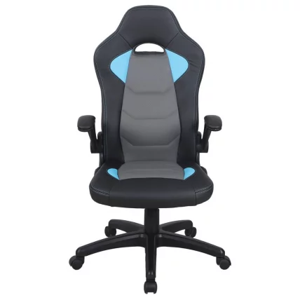 Кресло компьютерное BRABIX Skill GM-005 Черное/голубое_2