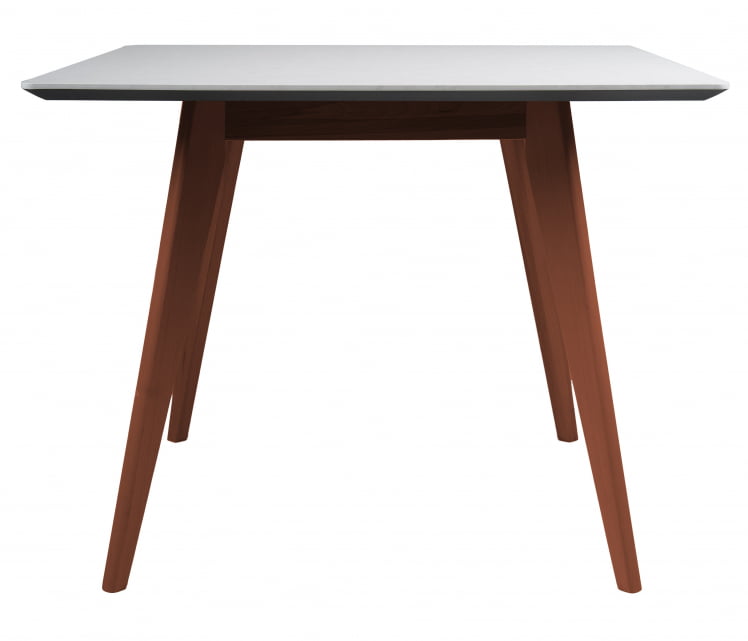 Стол Лунд 960*960 мрамор Бианко Темный орех_2