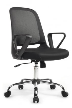 Кресло В-158 Черный Пластик/Черный / W-158_0