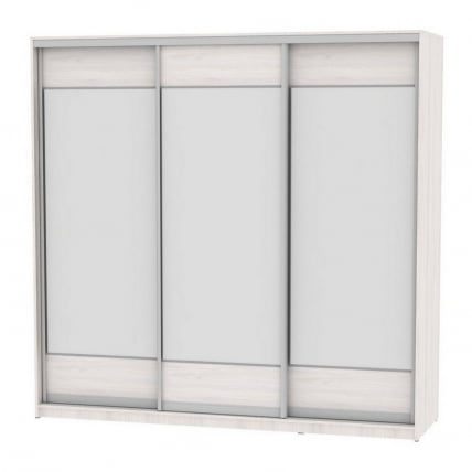 Шкаф-купе B-220х235х60-3(ЯАС-D8D8D8)_0