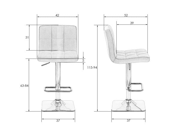 Стул барный DOBRIN DOMINIC (фиолет велюр (MJ9-58)) 2 шт_9