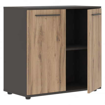 Шкаф с глухими малыми дверьми EDIS ELCS 85.1 Дуб Денвер светлый Мокко Мокко_1