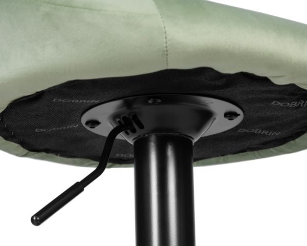 Стул барный DOBRIN LOGAN BLACK (мятный велюр (MJ9-87)) 2 шт_9