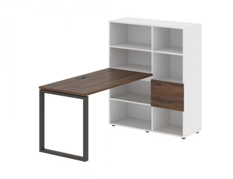 Рабочая станция EDIS EQRST 1113 Дуб Денвер темный Мокко Белый Рабочая станция EDIS EQRST 1113 Дуб Денвер темный Мокко Белый_0