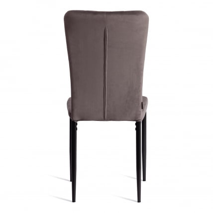 Стул VERTER (mod. BC577-DC) металл, флок, 41 х 52 х 95 см, Dark grey (темно-серый) HLR24 / черный_3