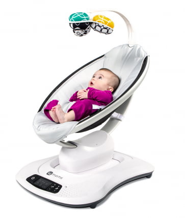 Электронное кресло-качалка 4Moms Mamaroo 4.0 Серебро_4