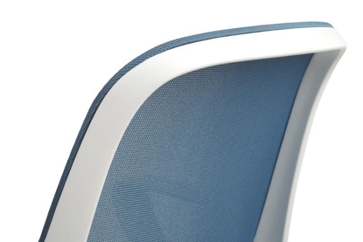 Кресло В-158 Белый Пластик/Синий / W-158_6