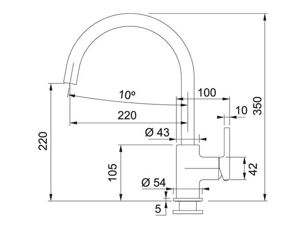 Смеситель Franke Lina XL Черный матовый_1