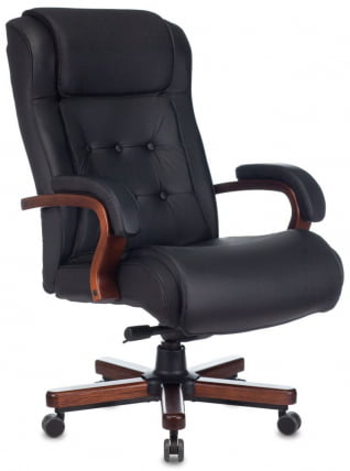 Кресло руководителя Бюрократ T-9926WALNUT/BLACK_0