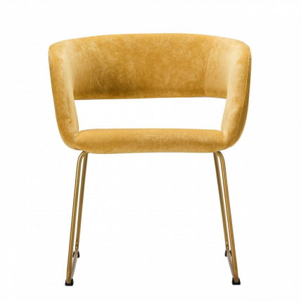 Кресло Hugs К желтый/Линк золото_2