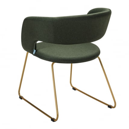 Кресло Hugs К темно-зеленый/Линк золото_2