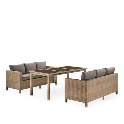 Комплект плетеной мебели T365/S65B-W65 Light Brown_0