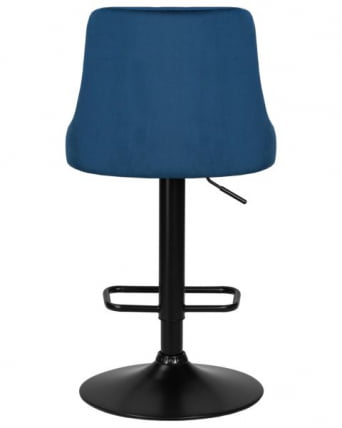 Стул барный DOBRIN JOSEPH BLACK (синий велюр (MJ9-117)) 2 шт_4