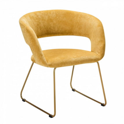 Кресло Hugs К желтый/Линк золото_0