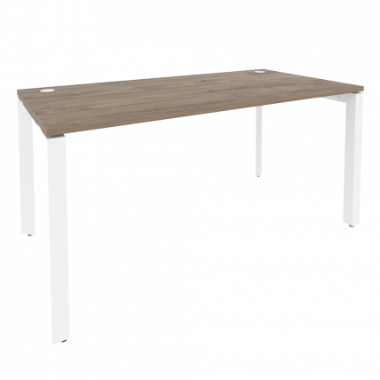 Стол рабочий на П-образном м/к ОНИКС О.МП-СП-4.8 Тиквуд Темный/Белый / ONIX O.MP-SP-4.8_0