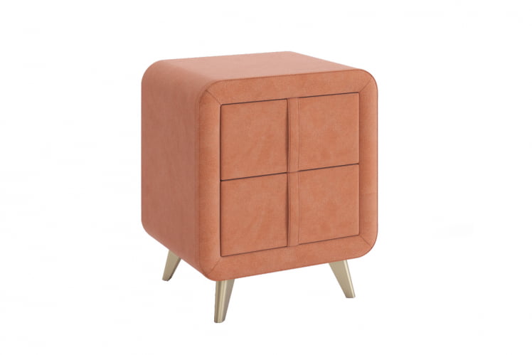 Тумба прикроватная Софи 2 TM-001.2 персик (велюр)_0