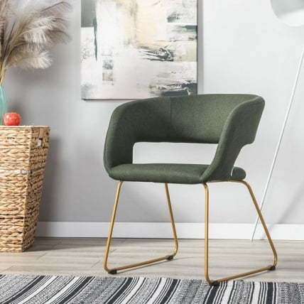 Кресло Hugs К темно-зеленый/Линк золото_12