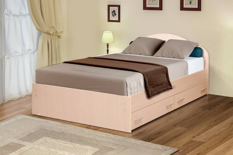 Кровать с ящиками на уголках №3 ЛДСП 1800*2000 Венге_0