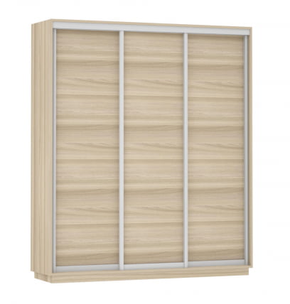 Шкаф-купе трехдверный Экспресс Трио Элемент 1800х2200h Ясень шимо светлый_0