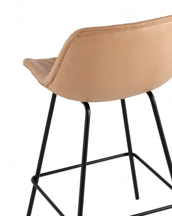 Стул полубарный Деймон (ПБ) экокожа Бежевый_5