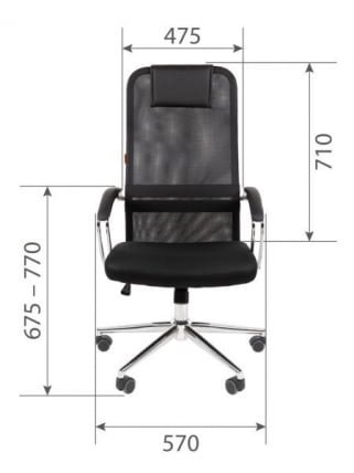 Кресло руководителя CХАИРМАН 612 Серый / CHAIRMAN_3