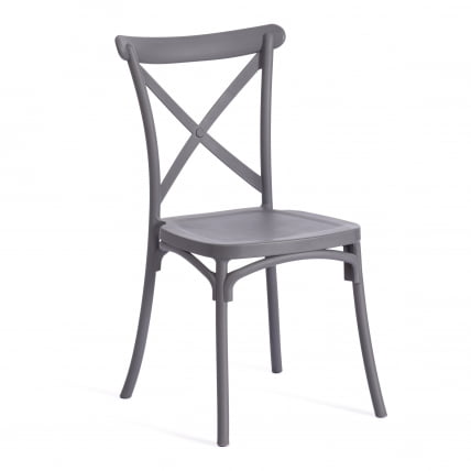 Стул CROSS (mod. PL24) пластик, 48 х 58 х 89 см, Dark-grey (темно-cерый) 15537_0
