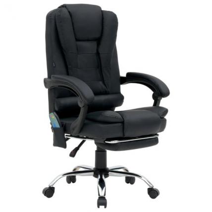 Кресло офисное CROMEX (КРОМЕКС) Lounge MS-007 экокожа черное_0