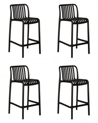 Стул полубарный DOBRIN CHLOE (черный) 4 шт_0