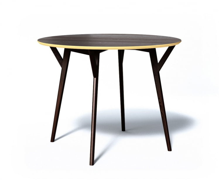 Обеденный стол CIRCLE (Дуб венге/сливочный)_0