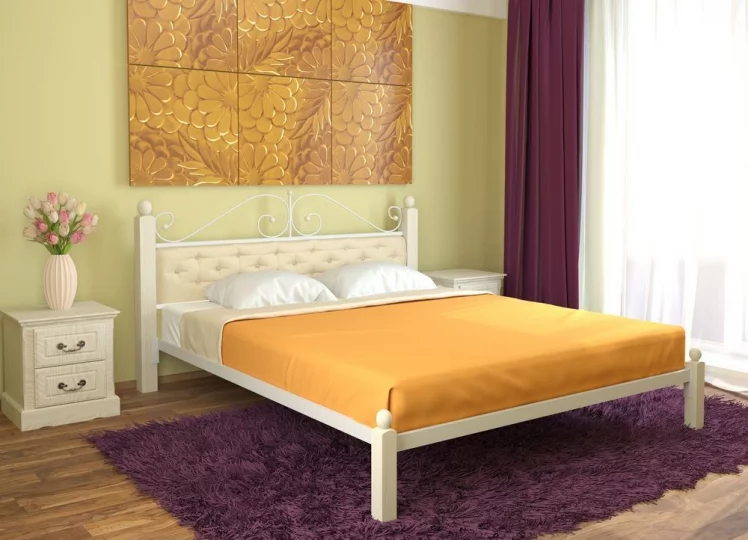 Кровать Диана Lux мягкая 1800х1900 Белая_0