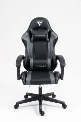 Кресло спортивное ТопЧаирс Коммандер черно-серый / TopChairs Commander_2