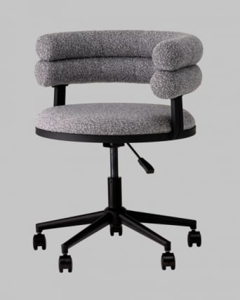 Стул офисный Ponty серый черные ножки_10