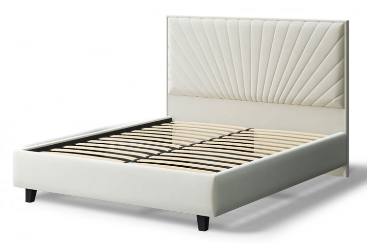 Кровать Леона, 2000x1600мм, серо-белый_1