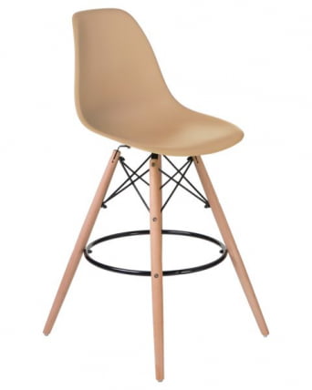Стул барный DOBRIN DSW BAR (ножки светлый бук, цвет сиденья бежевый (GR-03)) 2 шт_2
