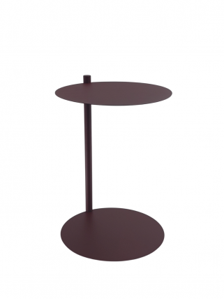 Журнальный столик Siara металл бордовый_1