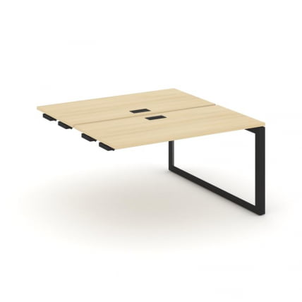 Стол-приставка к опор. элем. Стайл Проджект СН-59О.ДПРС-014 Акация Лорка/Металл Черный/Черный Заглуш / SN-59O.DPRS-014_0