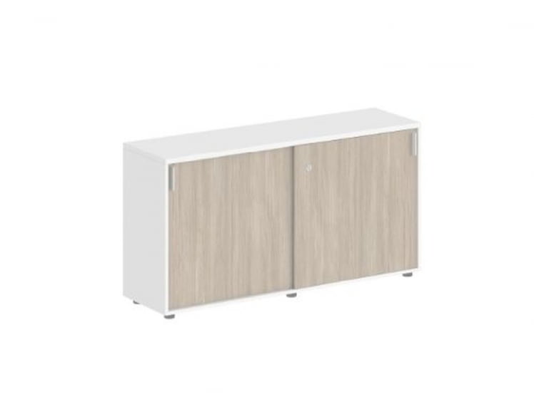 Шкаф-купе низкий с замком Sigma SG.703.WH.OD Белый Дуб темный_0
