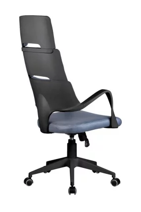 Кресло оператора Riva Chair SAKURA (черный пластик) Альпийское озеро_3