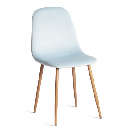 Стул BREEZE (mod. 4724) Велюр/металл , 44 х 53 х 87 см, Aquamarine (аквамарин) HLR16 / натуральный_0