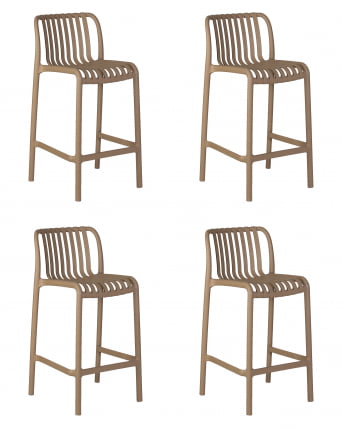 Стул полубарный DOBRIN CHLOE (бежевый) 4 шт_0